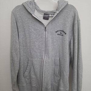Quiksilver Waterman Light Gray Zip-Up Hoodie